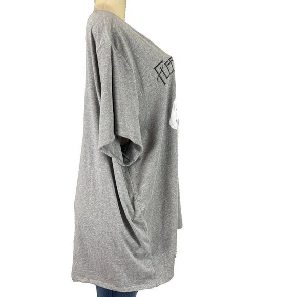 Fleetwood Mac +5 Heather Gray Crew Neck Rumors Band Graphic Short Sleeve Tee - Picture 3 of 6